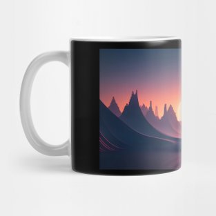 Beautiful scenery of landscapes from Sand dune with the sun Mug